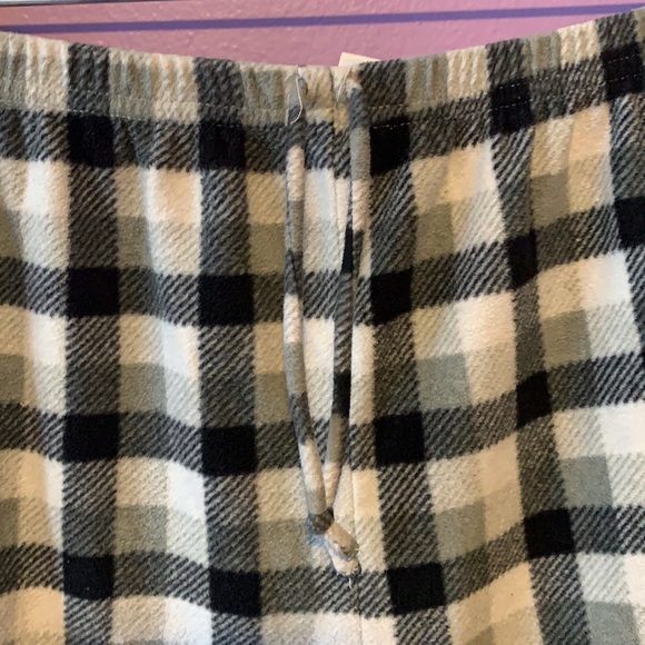 Bees & Jam Boys Size 10/12 Plaid fuzzy sweatpants - Picture 2 of 5
